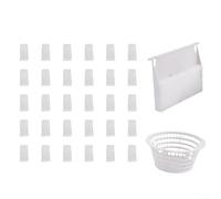 Bâche de porte de déversoir 8926 et panier 8928 avec 30 chaussettes filtrantes, pièces de rechange en plastique blanc pour piscine hors sol et creusée, nettoyage