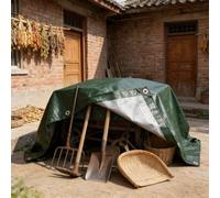 Bâche de Protection 1.2 x 2.3 m Résistance Anti-UV Bâche Imperméable et Résistante avec Coins Renforcés et Œillets pour Exterieur, Jardin, Tonnelle, Camping, Meubles, Armée Verte