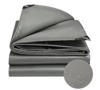 Bâche de Protection, Bâche Tissée 1 x 5 m Ultra Résistante 500 G/M², Étanche, Peut Être Personnalisé Bache Exterieur Impermeable pour Serre Jardin Pergola Piscine, Gris
