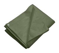 Bâche de protection en polyéthylène haute densité - 260 g/m² - Vert - 6 x 10 m - Avec œillets et renfort des bords - Pour jardin, camping, construction et extérieur
