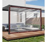 Bâche de protection étanche - Bâche transparente - Filet d'ombrage avec œillets - Bâche pour jardin - Balcon/terrasse - Matériau durable (1,5 x 5 m) - Bâche de protection