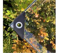 Bâche de protection, étanche, indéchirable, transparente, avec œillets, épaisseur 0,3 mm, protection PVC multifonctionnelle, pour voiture, camping, meubles de jardin, avec corde et serre-câbles, 420 g