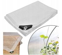 KOTARBAU® Bâche De Protection Extérieur - Polyéthylène - 2 x 4 m - Transparent - 120 g/m2 - Bâche Imperméable Extérieur - Renforcée avec Œillets - Anti UV