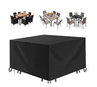 Bache De Protection Exterieur Table 90x55x40cm Housse Pour Salon De Jardin,Housse Exterieure Mobilier Jardin,Housses de Meubles avec Boucle de Verrouillage Bâche Salon de Jardin pour Table Chaise