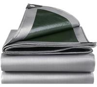 Bâche de protection imperméable en plastique PE, dimensions 4 x 6 mètres, résistante aux UV et au gel, idéale pour l'extérieur, les campings, les meubles et les abris de jardin