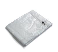 Bâche de protection imperméable Leno 140 g/m² Blanc / Transparent 3 x 4 m