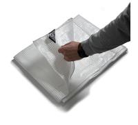 Bâche de protection imperméable Leno 140 g/m² Blanc / Transparent 3 x 4 m