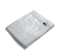 Bâche de protection imperméable Leno 240 g/m² Blanc / Transparent 8 x 14 m