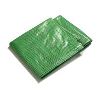 Bâche de protection imperméable Leno 240 g/m² Vert / Transparent 6 x 1,5 m