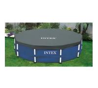 Bâche de protection INTEX pour piscine tubulaire ronde de 3.05m - Grise