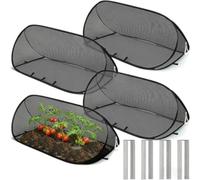Bâche de protection pliable en maille fine respirante pour l'exclusion des insectes et la circulation de l'air - Tente de protection pliable à déploiement rapide pour jardin