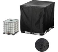 Bâche de Protection pour Cuve IBC ?1000L en Oxford 210D - Housse Bâche Réservoir d'eau Imperméable Durable Anti-poussière - 120 x 100 x 116 cm
