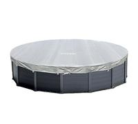 Bâche de protection pour piscine tubulaire ronde Intex Graphite / Sequoïa Ø 4,78 m