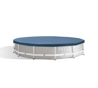 Intex Pools Bâche pour piscine ronde Frame Pool Ø 366 cm 28031 – PVC, rabat 25 cm, bleu