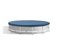 Intex Pools Bâche pour piscine ronde Frame Pool Ø 366 cm 28031 – PVC, rabat 25 cm, bleu