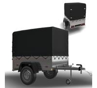 Bâche de protection pour remorque, dimensions 210x114x90 cm, imperméable, avec œillets