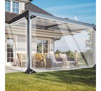 Bâche de protection - PVC 2 x 4 m - 420 g/m² - Avec œillets - Imperméable et résistante aux intempéries - Pour serre, plantes, tente - Transparente