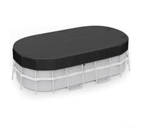 Bâche de protection rectangulaire 420D imperméable et résistante pour piscines à cadre Intex, 2,1 x 3 m
