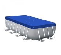 Bâche de protection réversible 4 saisons pour piscine hors sol - Rectangle 2,20 x 4,50 m - 150 gsm - Bleu et gris - Linxor