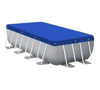 Bâche de protection réversible 4 saisons pour piscine hors sol - Rectangle 2,44 x 4,88 m - 150 gsm - Bleu et gris - Linxor