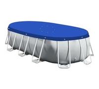 Linxor - Bâche de Protection réversible 4 Saisons pour Piscine Hors Sol - 150 GSM - Bleu et Gris - Plusieurs Formes et Tailles