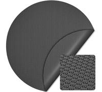 Wiltec Bâche à bulles solaire ronde pour piscine, Ø 5 m, 140 µ, en PE, couleur noire, couverture piscine, chauffage piscine