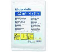 Bâche de protection standard, HDPE 4 x 5 m transparent