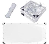 Bâche de protection transparente et imperméable, isolante contre le froid et la chaleur, en PVC, adaptée aux tentes, abris de voiture et balcons, 1 x 2 mètres