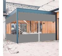 Bâche de protection transparente, résistante aux intempéries, avec fermeture éclair, dimensions : 2 mètres, épaisseur : 0,45 mm, 100% étanche, résistante au froid (de -15 à 50 °C)