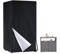 Bâche de Protection UV pour Porte-Serviettes Piscine Bâche de(Black 600D PVC)
