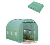 Bâche de rechange, en polyéthylène, dimensions 3 m x 2 m x 2 m, 6 fenêtres d'aération, adaptée aux tunnels en plastique, conception résistante aux intempéries
