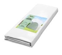 Outsunny Bâche de serre tunnel de 18 m² 6x3x2m PE anti-UV 12 fenêtres porte enroulable zippée blanc