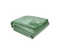 Bâche de rechange pour serre de jardin tunnel 18m² 6 x 3 x 2 m anti-UV avec porte et fenêtres CRIMEE verte