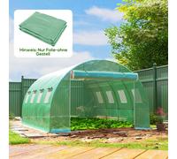 Bâche de remplacement en PE pour serre, bâche de rechange pour serre, transparente, verte | 400 x 300 x 200 cm | 4,8 kg | résistante aux intempéries