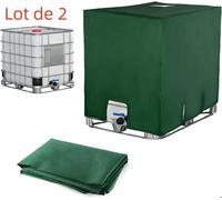 Bâche de réservoir d'eau Bâche pour Cuve IBC 1000L avec Couvercle Oxford 420D Housse pour Cuve Anti-poussière Anti-UV Anti-Pluie