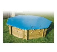 Bâche de sécurité pour piscine UBBINK 400x820 en PVC 550g/m² - Bleu