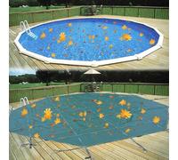 Bâche de sécurité ronde pour piscine creusée d'hiver, 7,3 m/5,5 m/4,6 m/4,3 m/3,7 m/3 m/2,4 m/2,1 m/1,8 m/1,5 m, montage au sol en béton/pont en bois, matériel inclus, taille personnalisée (3 m)