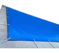 Ubbink Bâche d'hiver et de sécurité pour piscine bois Octogonale 300x490 Bleue Épaisseur 550gr