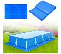 Bâche de sol rectangulaire en polyéthylène 5 x 3 m | Imperméable et anti-UV | Pour piscines hors sol, peinture et camping