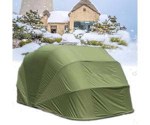 Bâche de tente de voiture robuste et imperméable, semi-automatique, pliable, anti-froid, portable, anti-grêle, pour l'extérieur, 5,5 x 2,5 x 2,3 m