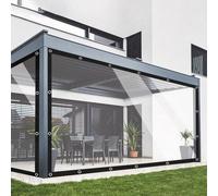 Bâche de toit transparente - Imperméable - Protection extérieure - Bords renforcés - 3 x 4 m - Transparente