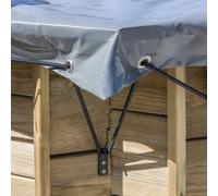Gre Bâche d'hivernage pour piscine ronde gris Ø 335 cm