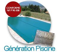 Bâche d'hiver pour coque génération piscines : modèle Callelongue 6,99 x 3,30m