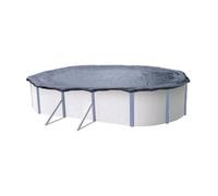 Bâche d'hiver pour piscine métal ou résine ovale 7,6 m x 3,9 m
