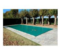 Bâche d'Hivernage - Direct Usine - 550 g/m² - Verte - 7,60 x 4,10 m - Pour Piscine 7 x 3,50 m