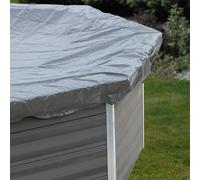 Bâche d'hivernage pour piscine composite ovale GRE 6,64 x 3,86 m - 580 g/m²