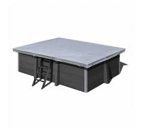 Bâche d'hivernage pour piscine composite rectangulaire GRE 4,66 x 3,26 m - 580 g/m²