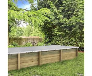 Bâche d'hivernage pour piscine en bois Procopi Pool'n Box et Weva-5 x 2 m