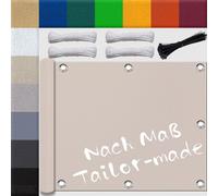 Bâche d'ombrage imperméable, couleur taupe - 1,5 x 2 mètres - Polyester 200 g/m²