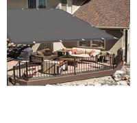 Bâche D'Ombrages Voiles Solaire 1 x 4.5 m Tissu Polyester UV Protection avec Oeillets Toiles D'Ombrages La Couverture Végétale pour Serre et Pergola, Gris Clair